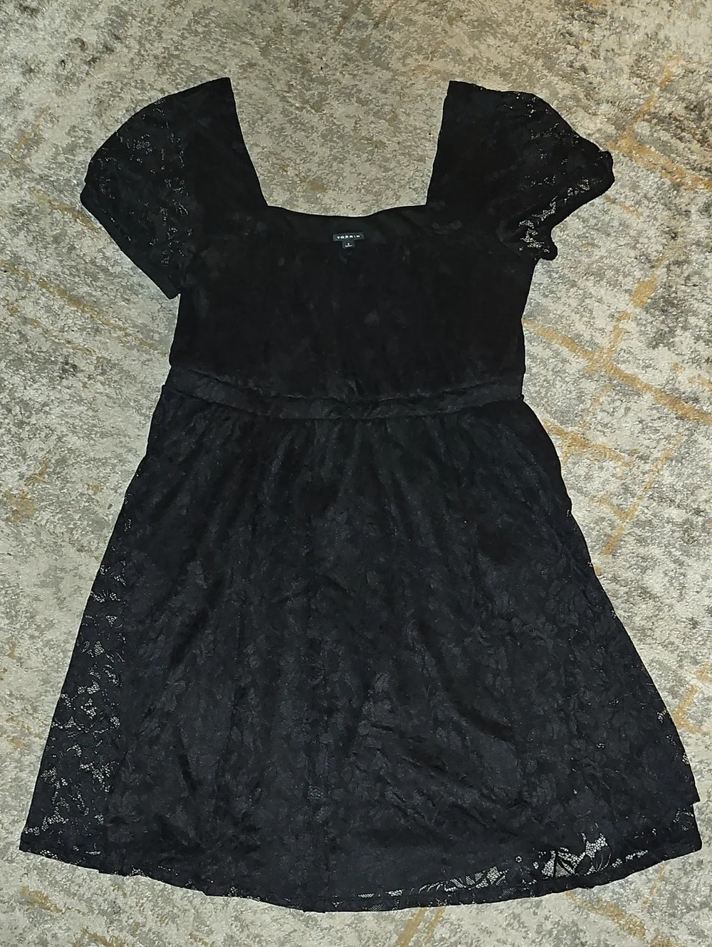Torrid The Knee Lace Puff Sleeve Black Dress Size 1X